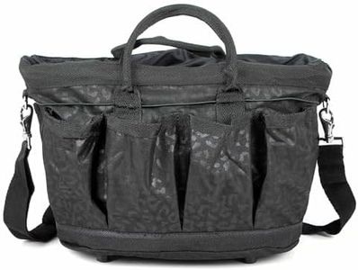 Jeffers Poplar Head Grooming Bag – Horse Grooming Organizer Tote with Pockets for Brushes, Tools, Clippers, Shampoo, Detangler – Stable Barn Kit Carrier for Horses, Pets, Livestock, Covert Cheetah