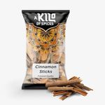 A Kilo of Spices | Cinnamon Sticks 200g | Cassia Bark | Taj Dalchini | Cinnamon Spices for Cooking | Premium Quality True Cinnamon Bark | Ideal for Culinary Delights