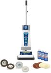 Koblenz Shampooer and Polisher, Floor Shampooer and Polisher, Hard Floor Cleaner, Carpet Cleaning Machine with Scrubbing Brushes, Polishing Pads, and Carpet Shampoo, 3 Speeds, Blue/Gray (P-820 BA)