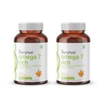 Berryheal Omega 7 Rich | Sea Buckthorn Oil Capsules | 60 Capsules - 500MG each | Essential Pack- 30-Day Supply | 35% Omega 7 | Prevents blood sugar spikes and supports healthy weight management.