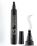 Lobe Miracle Eyebrow Pen, Eyebrow Tatoo Pen, Eyebrow Pencil Makeup, Eyebrow Contouring Pencil, Waterproof Eyebrow Pen, Eyebrow Pencil with a Micro-Fork Tip Applicator, Microblading Eyebrow Pencil with a Micro-Fork Tip Applicator, Liquid Eye Brow Tattoo Tint Pen - Black