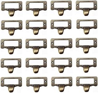 DD-life 20Pcs Antique Iron Label Frame Card Holder Cup Pull Handle Drawer Box Case Cabinet Cupboard Carpenter Repair Decoration Hardware