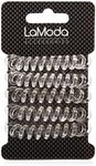 LaModa No Kinks Hair Ponytailer/Invisible Bobble. Clear. Pack of 5