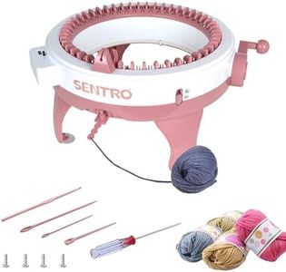 SENTRO Knitting Machine, DIY 48 Needles Knitting Loom Machine, Smart Weaving with Row Counter, Rotating Double Knit Loom Machine Kit for Adults and Kids