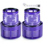 2 Pack for Dyson V10 Animal Filter Replacements, for V10 Cyclone Series V10 Absolute V10 Total Clean SV12 Cordless Stick Vacuum Cleaner, Compare to Part # 969082-01