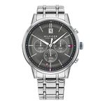 Tommy Hilfiger Analogue Multifunction Quartz Watch for Men with Silver Stainless Steel Bracelet - 1791632