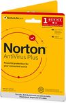 Norton Antivirus Plus | 1 User 1 Year |Additionally Includes Smart Firewall, Password Manager & PC Cloud Back Up| PC or Mac | 2022 Ready | Physical Delivery - No CD