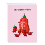 Funny Anniversary Card Birthday for Her Him/Husband Boyfriend/Girlfriend Wife/Sarcastic Greeting Card (You’re sooooo hot!)