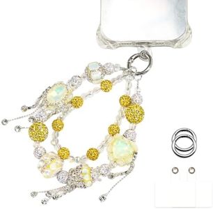 XODITO Diamond Phone Charm Jewellery Phone Wrist Strap XOCY0038 Yel