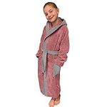 HOMELEVEL Kids Terrycloth Bathrobe 100% Cotton Girls and Boys