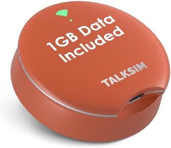 TALKSIM UFO Mobile Hotspot with 1GB Data, WiFi 6 & 4G LTE Portable WiFi Hotspot Device MiFi for Travel, Connects Up to 10 Devices, No SIM Require, USA Coverage, No Contract (Orange, 1GB)