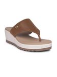 Hush Puppies womens SCARLET THONG LIGHT BROWN Heels - 7 UK (6743704)