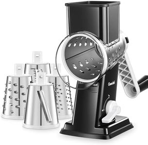 Geedel Upgraded Rotary Cheese Grater Hand Crank, Vegetable Shredder Slicer