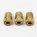 Mangobuy 3 Pieces Paintbll PCP Diving Cylinders High Pressure Fill Hose Fitting 8MM Female Quick Disconnect Connector Female Thread 1/8 BSPP or 1/8 NPT (1/8 BSPP)