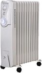 Heller HOCH11T Portable Electric Oil Heater/Heating 11 FIN 24h Timer 2400W White