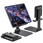 Anozer Foldable & Adjustable Tablet Stand, Compact Extendable iPad Stand for Desk, Desktop Tablet Holder Compatible with Phones, iPad Pro/Air/Mini, Samsung Galaxy Tabs, Surface Pro, Kindle(7-13“)