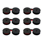 Printerfield 6 Pack Compatible Typewriter Ink Ribbon for Olivetti GR.4/GR.8 - Black&Red