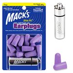 Mack’s Slim Fit Soft Foam Earplugs, 7 Pair with Travel Case – Small Ear Plugs for Sleeping, Snoring, Traveling, Concerts and Shooting Sports