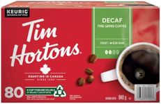 Tim Hortons Decaf Single Serve Coffee Cups, 80 Count