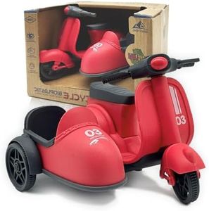 Kids Motorcycle Toy Set, Ride On Bikes and Helmets, Multiple Pieces (red)