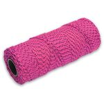 Marshalltown Masonry Line, Bonded Nylon, Pink & Black, 500 Foot, 18 Line Size, Masons and Archaeology. Made in The USA, ML615