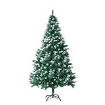 VEYLIN 6ft Frosted Christmas Tree Artificial Tree with Metal Stand (900 Tips)