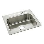 Sterling 11403-4-NA Southhaven 25-Inch by 22-Inch Top-Mount Single Bowl Kitchen Sink Stainless Steel