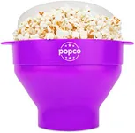 The Original HotPop Silicone Popcorn Maker - Microwave Popcorn Popper - Collapsible Bowl, Heat-Resistant, Easy to Clean, Ideal for Family Movie Nights, 15-Cup Capacity - Aqua