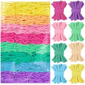 800pcs Refill Loops for 7-Inch Weaving Loom - 8 Color Loom Loops for Potholder Making, Durable Nylon Craft Bands for Kids Adults DIY Projects,Pastel Color