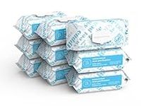 Amazon Elements Baby Wipes, Fragrance Free, White, 810 Count (9 Packs of 90)