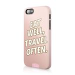 Tirita Hard Phone Case Compatible with iPhone 6 Plus & 6s Plus PRINTED GLITTER, NOT REAL GLITTER Inspirational Saying Life Quotes Wisdom Phrases