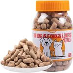Freeze Dried Raw Bone Meat Chicken Cod Cat Dog Treats - All Natural Healthy Pet Training Treats Or Food Topper High Protein Healthy Grain Free Cat Food (85g)