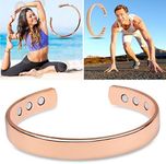 Rose Gold Bio Copper Bracelet Magnetic Unisex