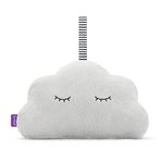 SnuzCloud Baby Portable Sleep Aid with a Night Light and White Noise Machine - Plush Toy with Lullaby, Heartbeat, Waterfall, Pink Sounds to Soothe and Aid Sleep for Newborns and Children