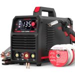 YESWELDER 135Amp MIG Welder,110V Flux Core Welder Flux MIG/Lift TIG/Stick 3-in-1 Welding Machine IGBT Inverter Welder