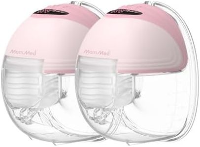 MomMed S21 Wearable Breast Pump, Hands-Free Breast Pump with Smart Display & Leak-Proof Design, Double Portable Electric Breast Pump with 3 Mode & 12 Levels, 27mm Breast Shield, and 24mm Flange Insert
