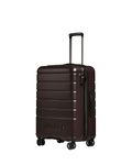 ANTLER - Logo Hard Shell Medium Suitcase - Durable, Lightweight & Expandable, 4 Spinner Wheels - Adjustable Handle, TSA Lock, 68cm - Cedar Brown
