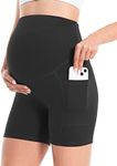 V VOCNI Maternity Biker Shorts with