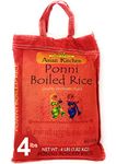 Asian Kitchen Ponni Boiled Rice 4lbs (1.81kg) ~ All Natural | Gluten Friendly | Vegan | Indian Origin | Export Quality