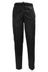 Natural Uniforms Classic Chef Pants (XXX-Large, Black Single)