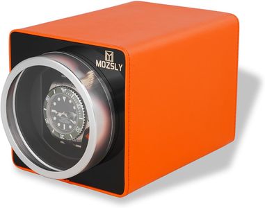 MOZSLY Single Watch Winder – Orange Automatic Watch Box
