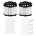 Emiif 6 Pack Pre & Post Motor Filters Replacement For LVAC-200 Cordless Vacuum Cleaner