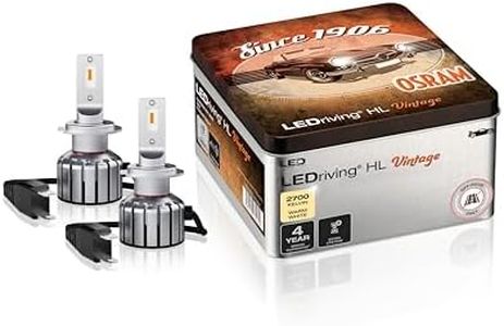 OSRAM LEDriving HL VINTAGE, ≜ H7/H18, LED High/Low Beam Lamps, Off-road only, non ECE, +260% more brightness, 2700K, metal box (2 lamps)