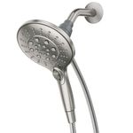 Moen 26112SRN Engage Magnetix Six-Function 5.5-Inch Handheld Showerhead with Magnetic Docking System, Spot Resist Brushed Nickel
