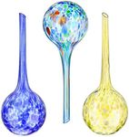 AIMMIE Watering Globes Plant Glass Bulbs Decorative Aqua Water Globes Plant Waterer Self-Watering Device Holiday Watering System Garden Pot Waterers Indoor and Outdoor (15 x 6cm 3 pcs)