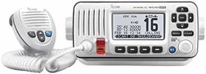 ICOM IC-M424G 22 Compact Marine VHF Radio, with Hailer, in White