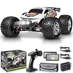 LAEGENDARY 1:12 Scale Large RC Cars 48+ kmh Speed - Remote Control Car 4x4 Off Road Monster Truck Electric - All Terrain Waterproof Trucks for Adults - 2 Batteries + Connector for 30+ Min Play