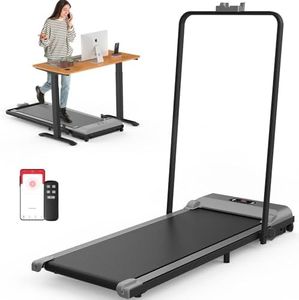 ADVWIN Electric Treadmill, Under Desk Walking Pad Treadmill Home Office Gym Fitness Walking Jogging Machine Grey