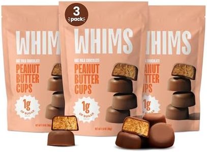 Oat Milk Chocolate Peanut Butter Cups - Healthy Vegan Peanutbutter Cups - Non-GMO&Gluten Free,No Palm Oil,Plant Based Low Sugar - Made with Dairy Free Chocolate - 3 Bags