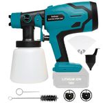 Paint Sprayer for Makita 18V Battery, Cordless HVLP Paint Sprayers for Home Interior and Exterior, House Painting Stain Sprayer for Fence, Furniture, cabinets, Walls, etc. (Battery NOT Included)